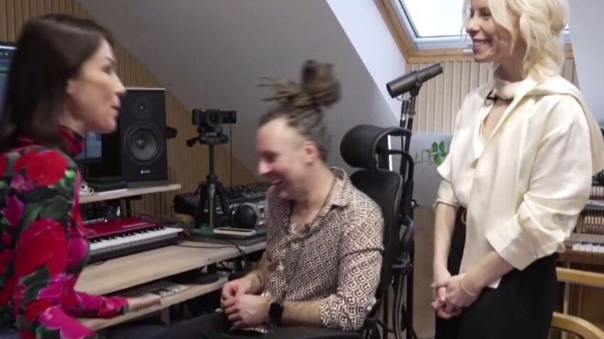 Alicja Janosz i Bartosz Niebielecki w domowym studiu, „Pytanie na śniadanie”